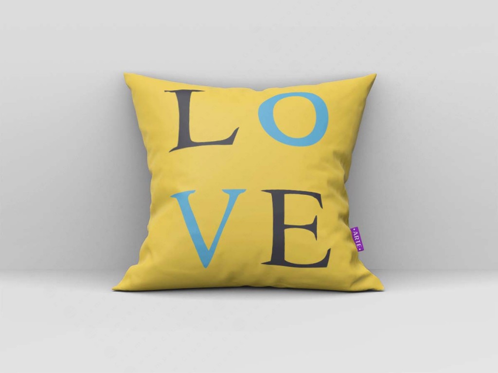 ARTE PARA ALMOFADA - KIT LOVE AMARELA GEOMÉTRICAS-4115