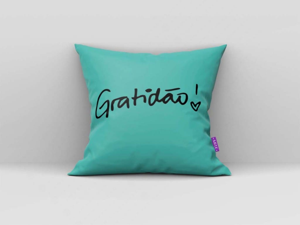 ARTE PARA ALMOFADA GRATIDÃO - KIT-4151