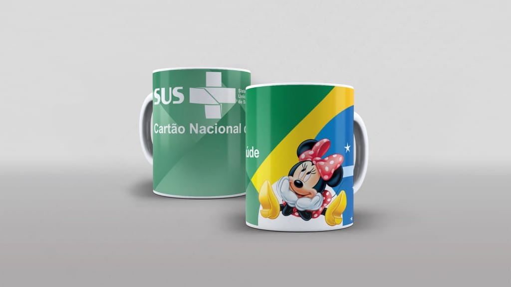 ARTE CANECA - CARTÃO DO SUS (MINNIE MOUSE-4203