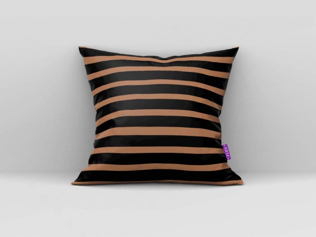 ARTE PARA ALMOFADA - KIT FLORES E GEOMÉTRICAS MARROM E BRANCO-4240