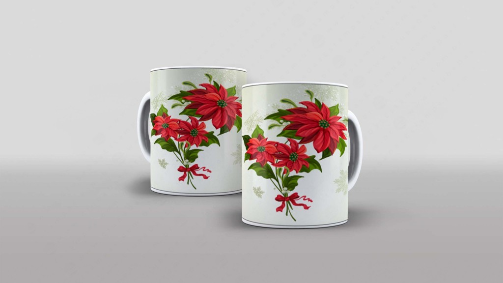 ARTE PARA CANECA BUQUÊ DE FLORES-4254