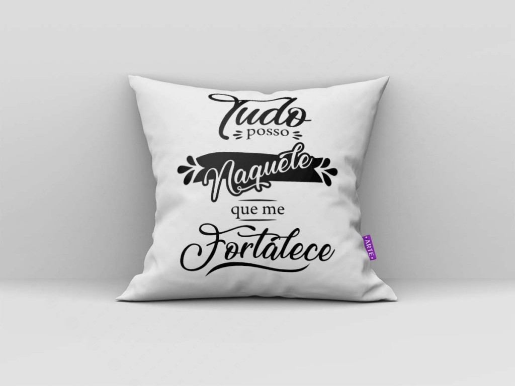 ARTE PARA ALMOFADA - KIT TUDO POSSO NAQUELE QUE ME FORTALECE GEOMÉTRICAS-4259