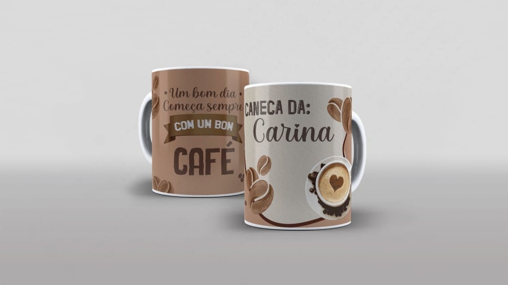 ARTE CANECA - CANECA DA CARINA (TEMA DE CAFÉ-4342