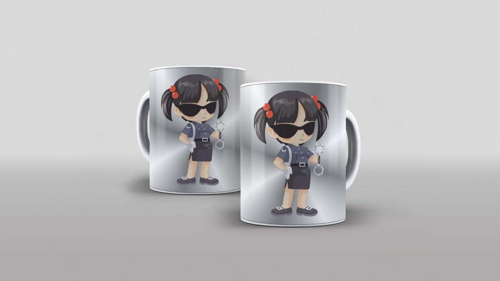 ARTE PARA CANECA POLICIAL INFANTIL-4460