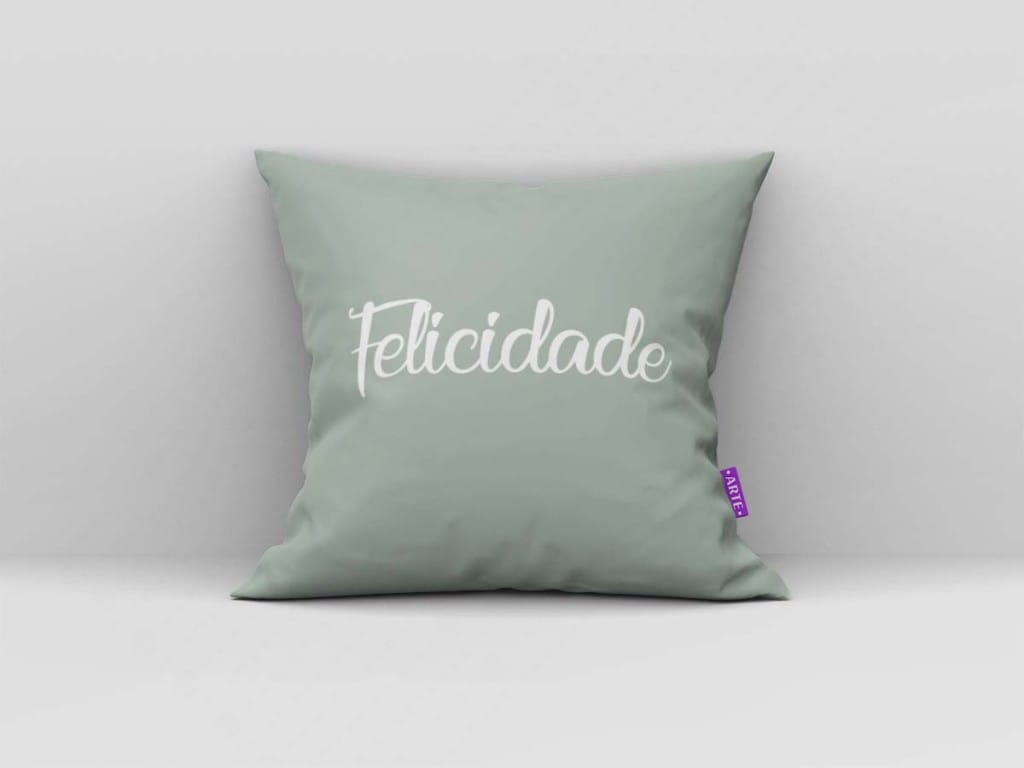 ARTE PARA ALMOFADA  - KIT FELICIDADE VERDE-4615