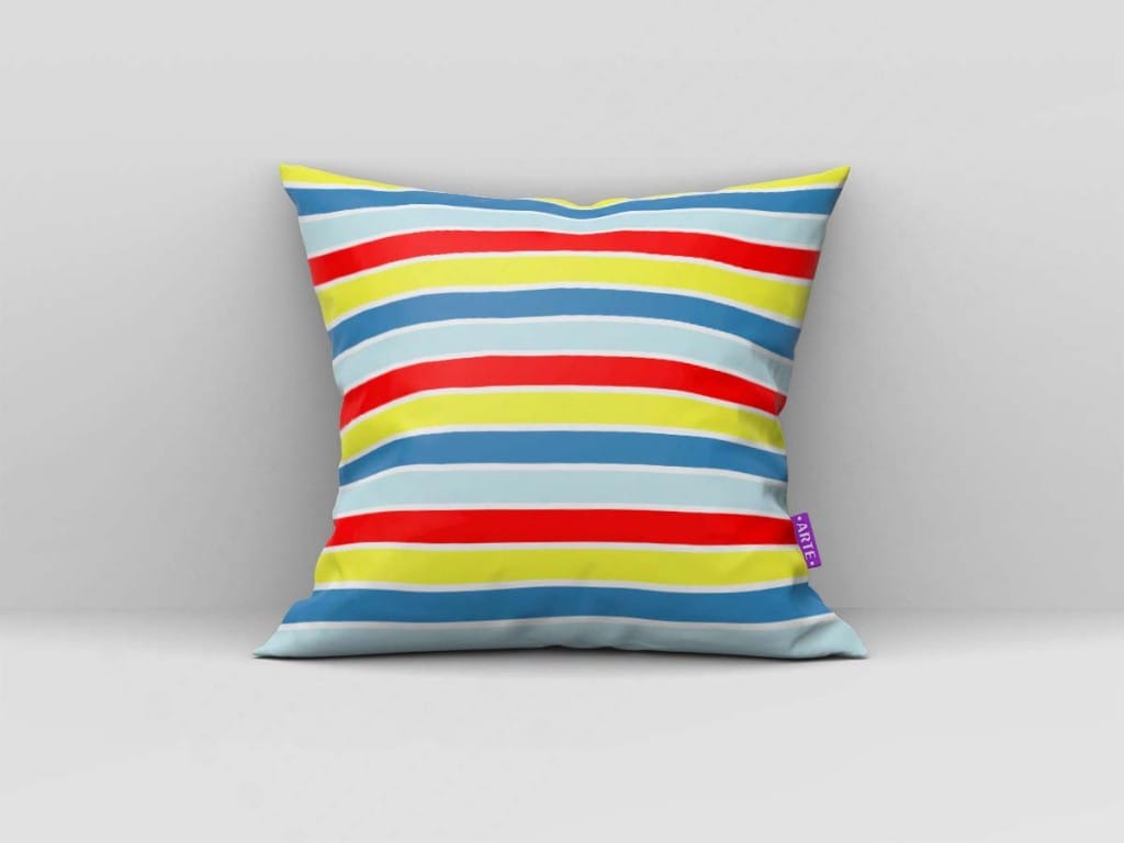 ARTE PARA ALMOFADA DE LISTRAS COLORIDAS - KIT PATO DONALD MAGIC PAPER-4932