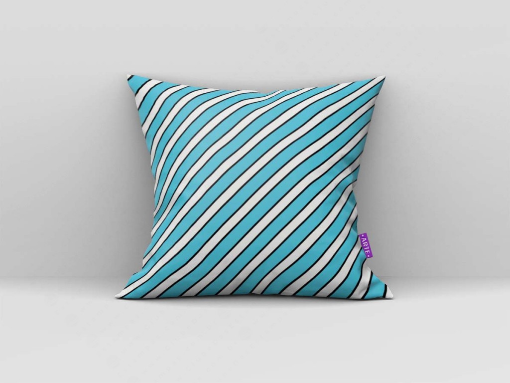 ARTE PARA ALMOFADA DE LISTRAS AZUL E BRANCA - KIT DR. SEUSS DIGITAL PAPER-4965