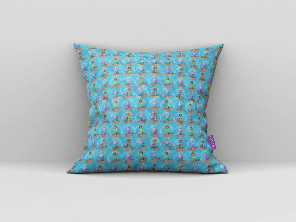 ARTE PARA ALMOFADA DE BOLHAS COM MINIATURAS - KIT HOME DIGITAL PAPER CLIPART-5105