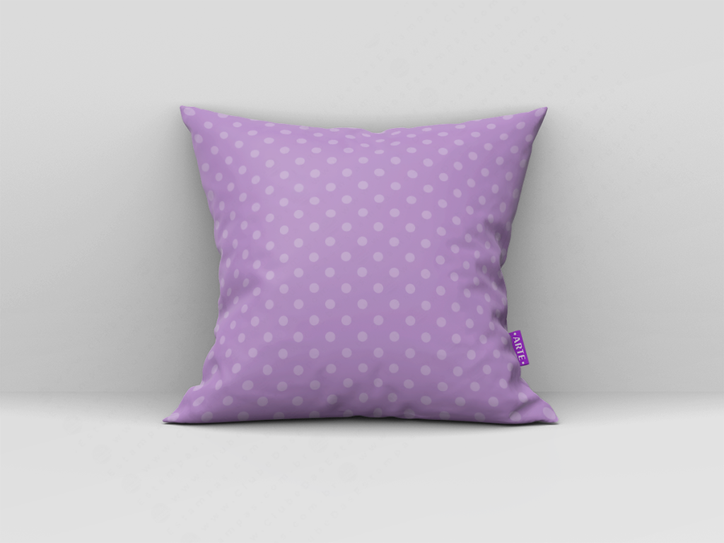 ARTE PARA ALMOFADA DE BOLINHAS COM FUNDO ROXO - KIT HOME DIGITAL PAPER CLIPART-5106