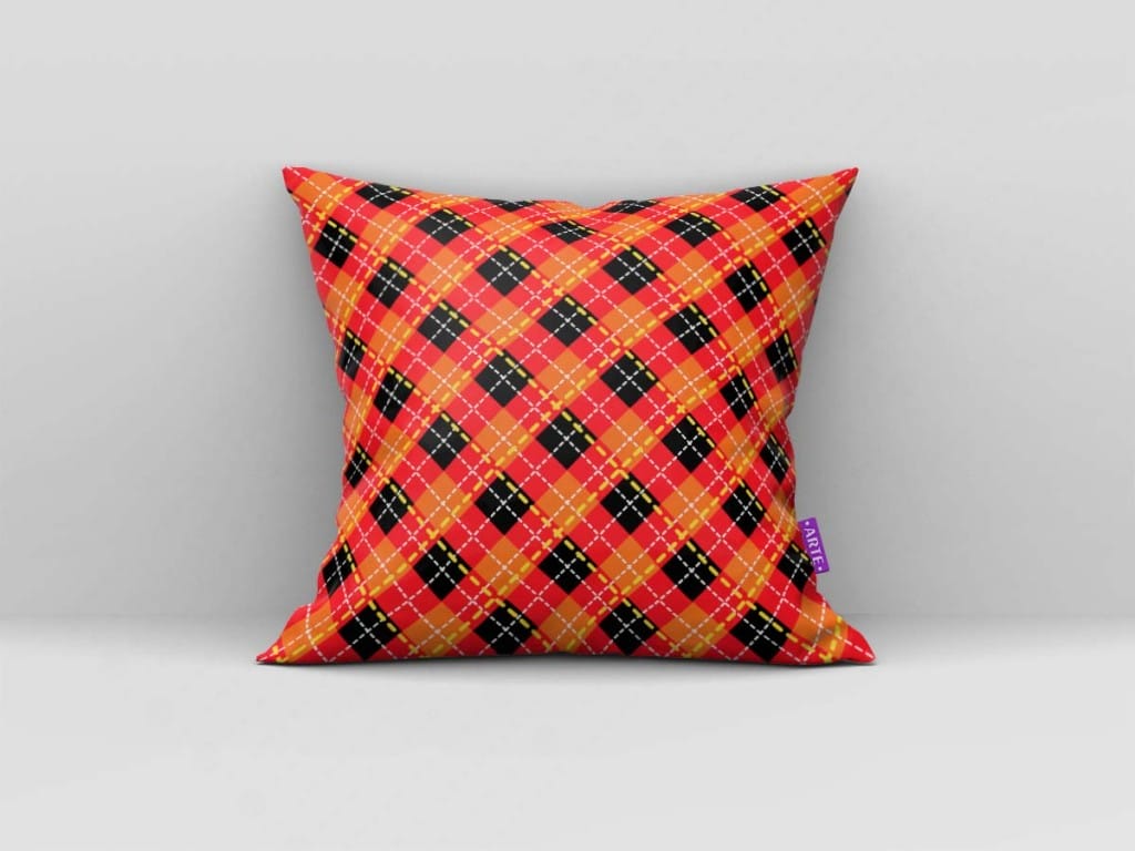 ARTE PARA ALMOFADA XADREZ COLORIDA - KIT OS INCRÍVEIS PAPEL DIGITAL-5203