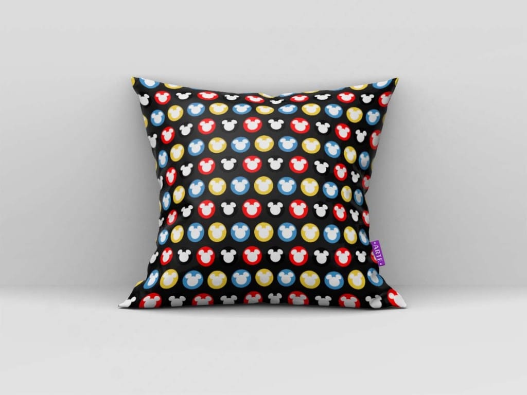 ARTE PARA ALMOFADA DE BOLINHAS COLORIDAS E MINIATURAS - KIT MICKEY MOUSE PAPEL DIGITAL-5261