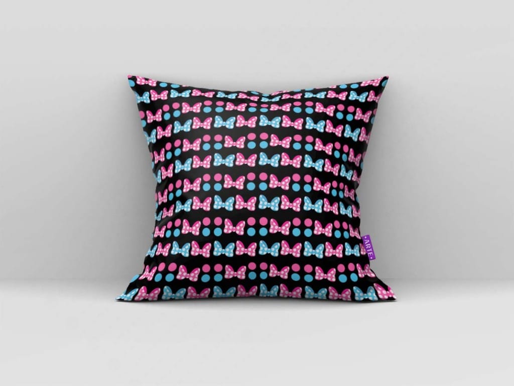 ARTE PARA ALMOFADA DE ELEMENTOS - KIT MINNIE MOUSE PAPEL DIGITAL AZUL E ROSA-5284