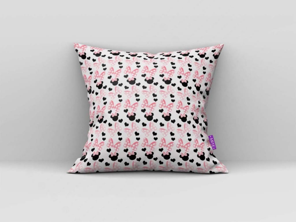 ARTE PARA ALMOFADA DE ELEMENTOS - KIT MINNIE MOUSE PAPEL DIGITAL ROSA-5300