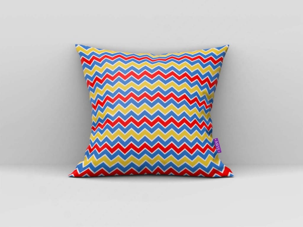 ARTE PARA ALMOFADA DE ZIG ZAG COLORIDO - KIT BRANCA DE NEVE DIGITAL-5511