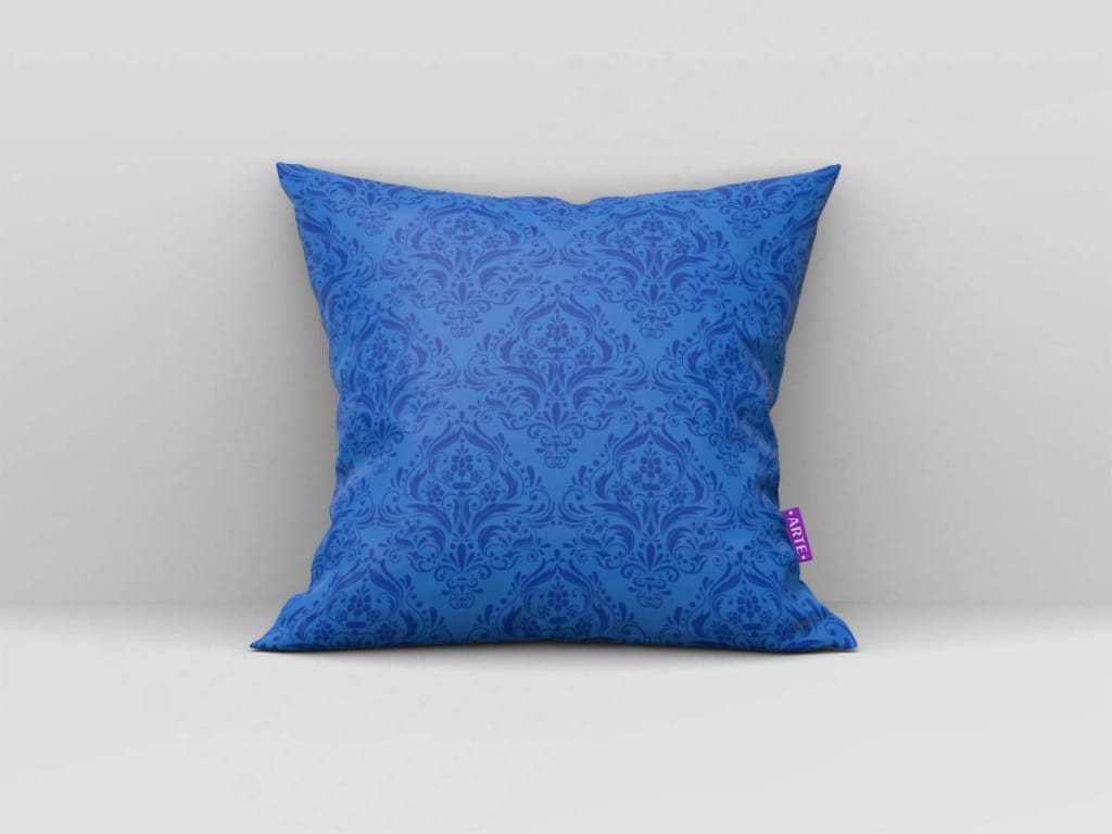 ARTE PARA ALMOFADA ORNAMENTAIS AZUL - KIT BRANCA DE NEVE DIGITAL-5518