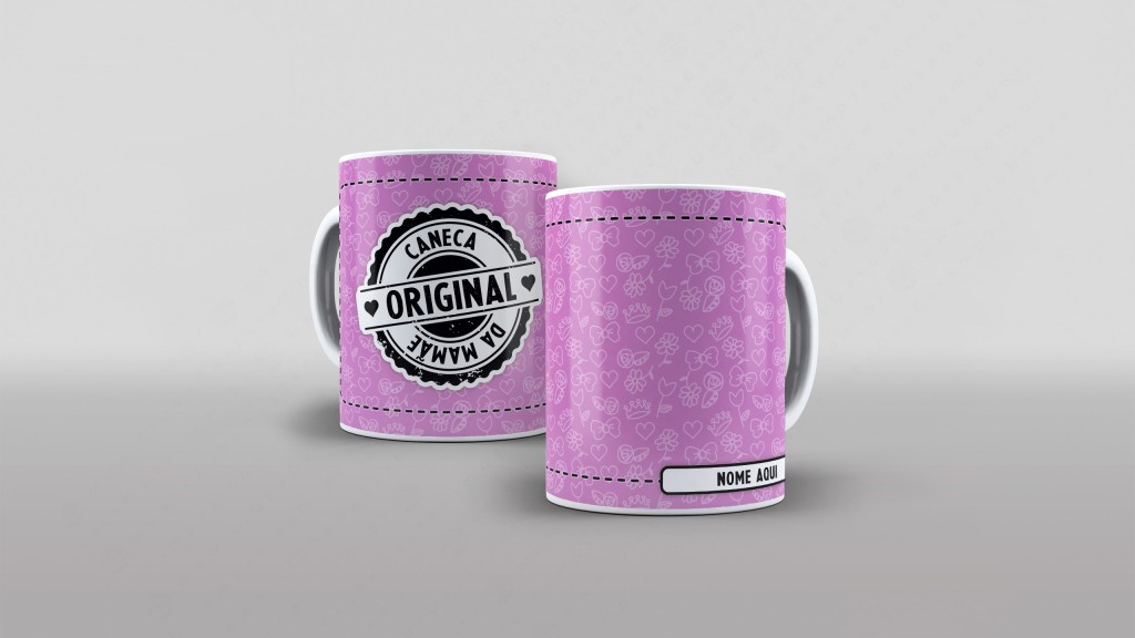 ARTE PARA CANECA ORIGINAL DA MAMÃE - RECUSE IMITAÇÕES-5545