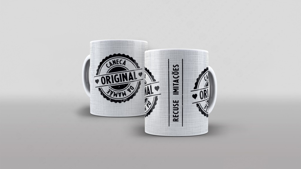 ARTE PARA CANECA ORIGINAL DA MAMÃE - RECUSE IMITAÇÕES-5546