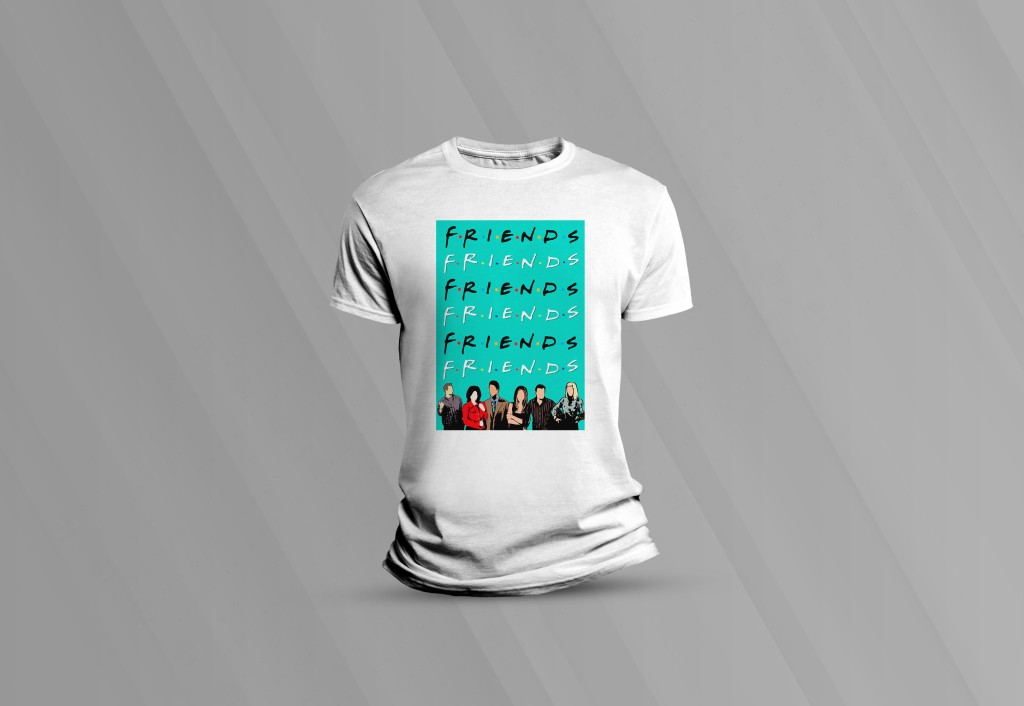 ARTE FRIENDS ESTAMPA PARA CAMISETA-5981