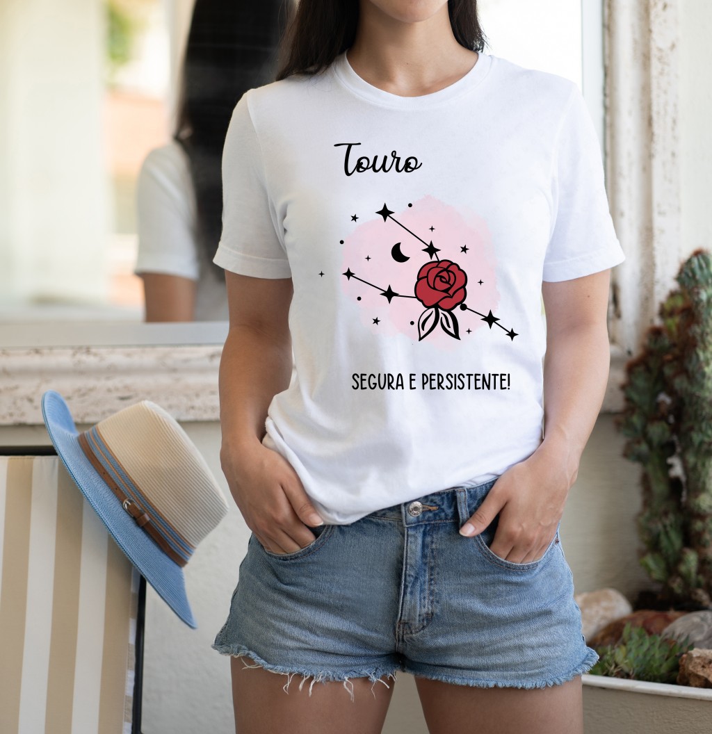 Camiseta Touro - Signos Flower-6055
