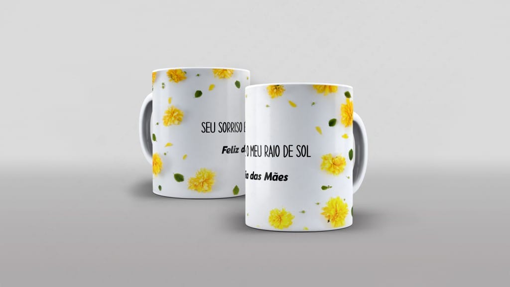 Arte Seu sorriso e o meu raio de sol para caneca clube das estampas-6081