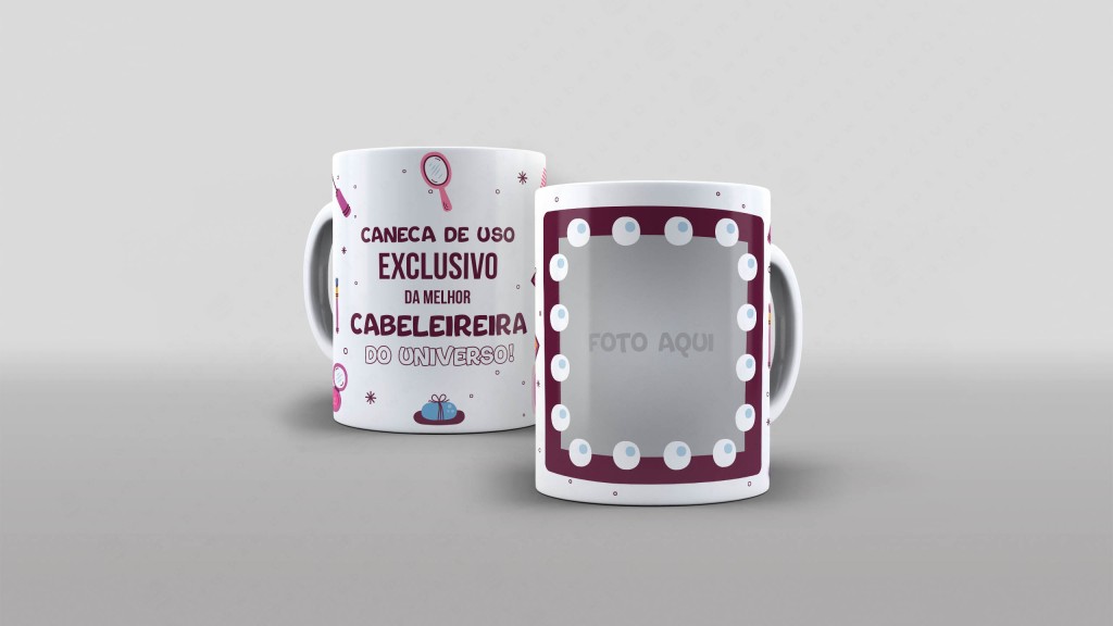 Arte profissao caneca de uso exclusivo da melhor cabeleireira do universo pra canecas-6177