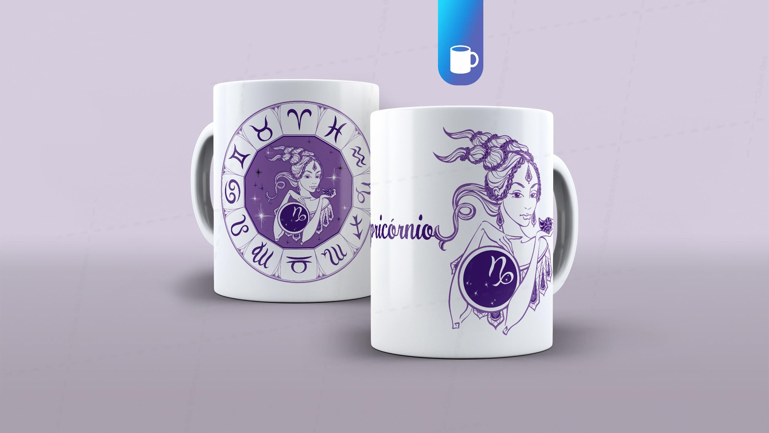 ARTE PARA CANECA SIGNO CAPRICÓRNIO - CLUBE DAS ESTAMPAS-6238