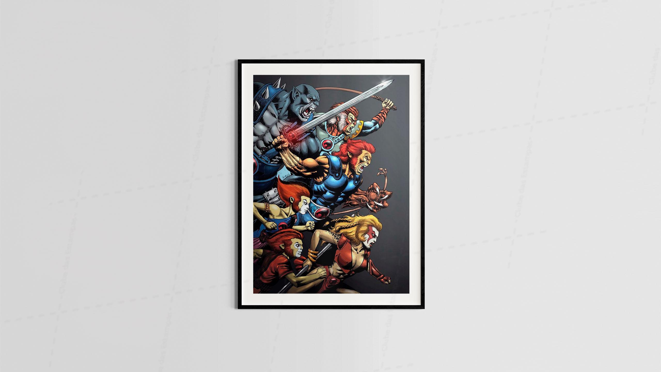 Arte estilo desenho animado geek maneira - para quadros e placas decorativos (12-6302