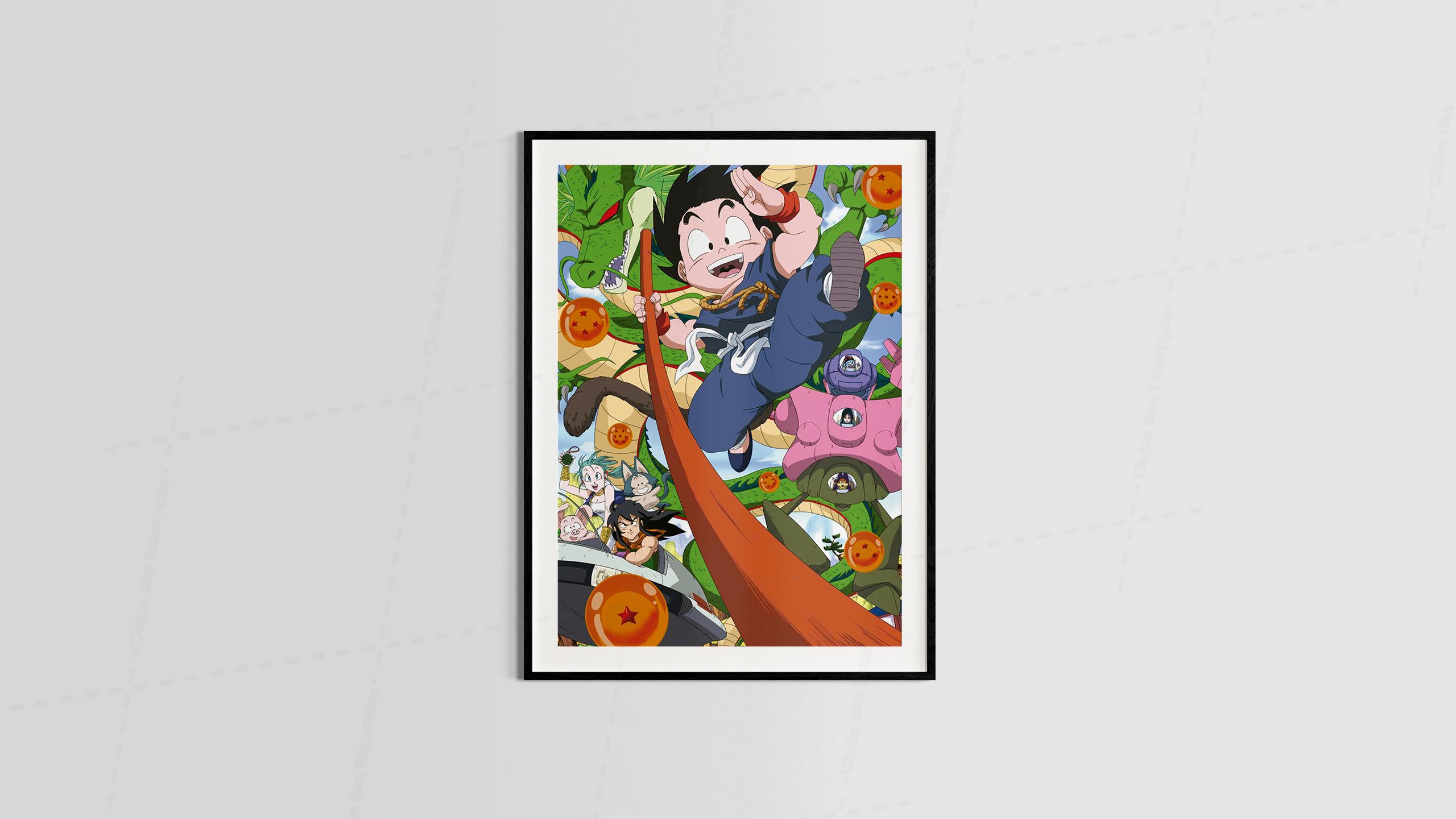 Arte Gokuzinho Dragon Ball series animes filmes desenho animado para quadro e placas-6374