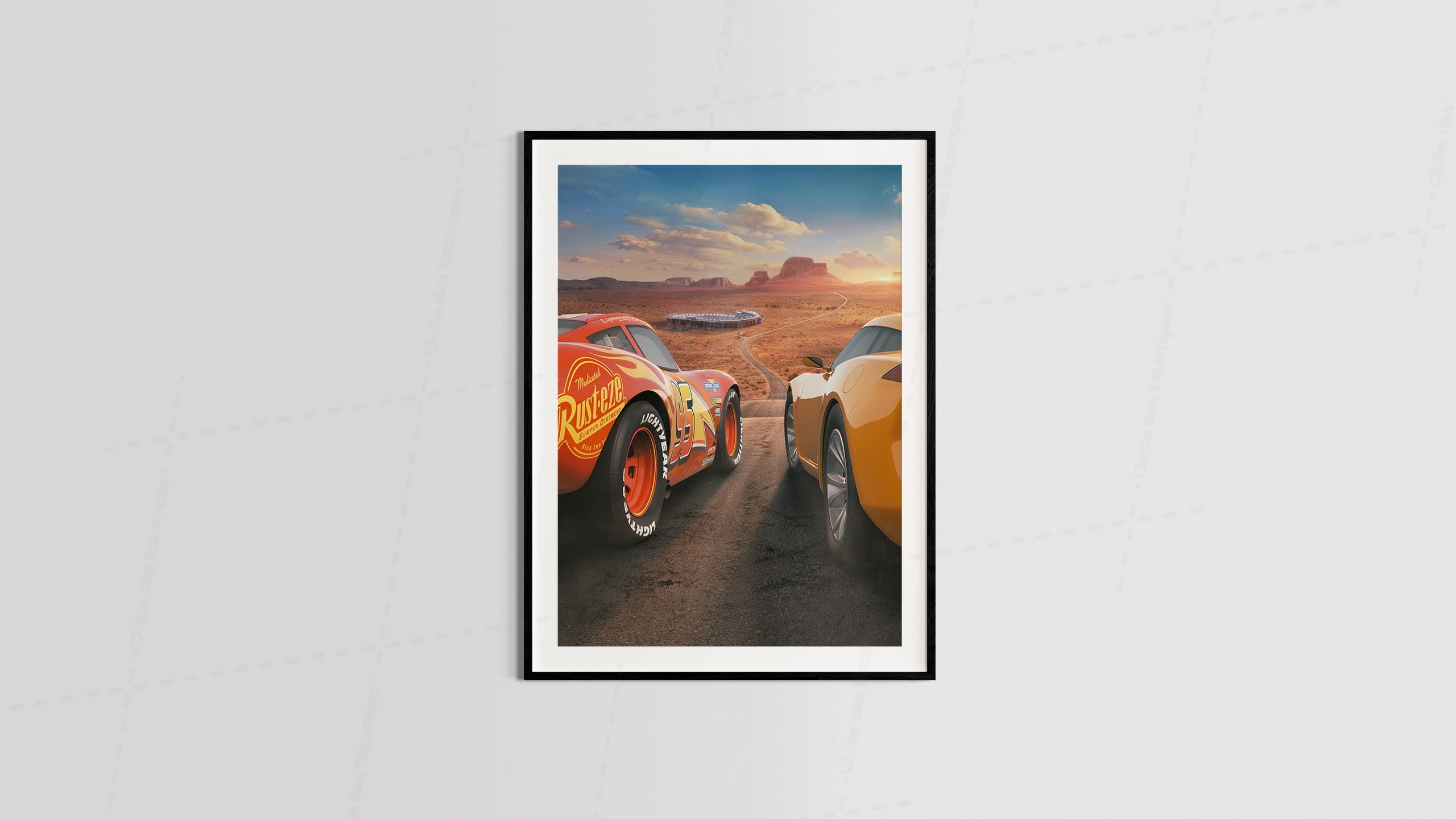 Arte cars filmes desenho animado pra quadros e placas 2-6379