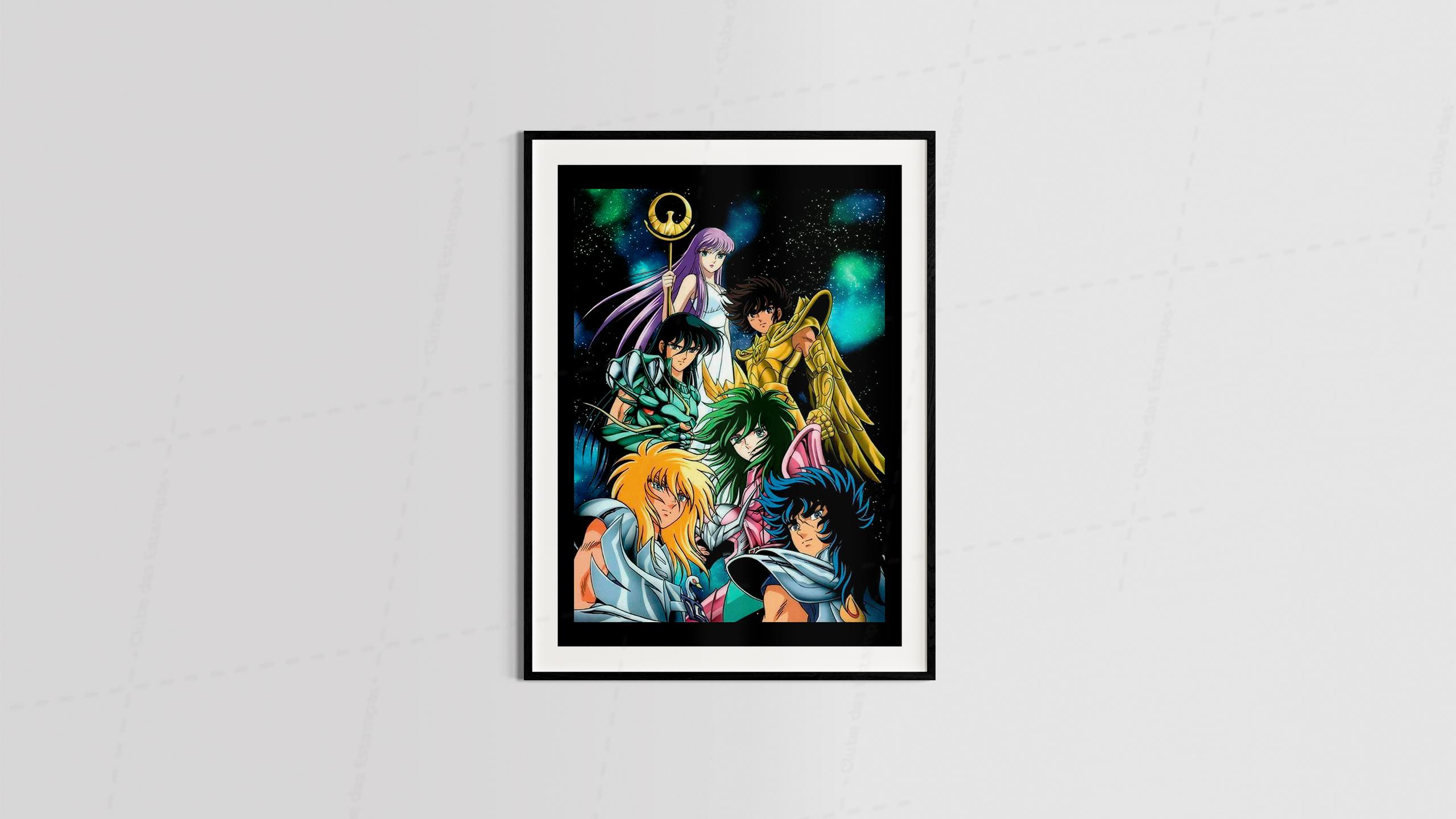 Arte cavalheiro dos zoodicos 3 series animes  desenho animado para quadro e placas-6381