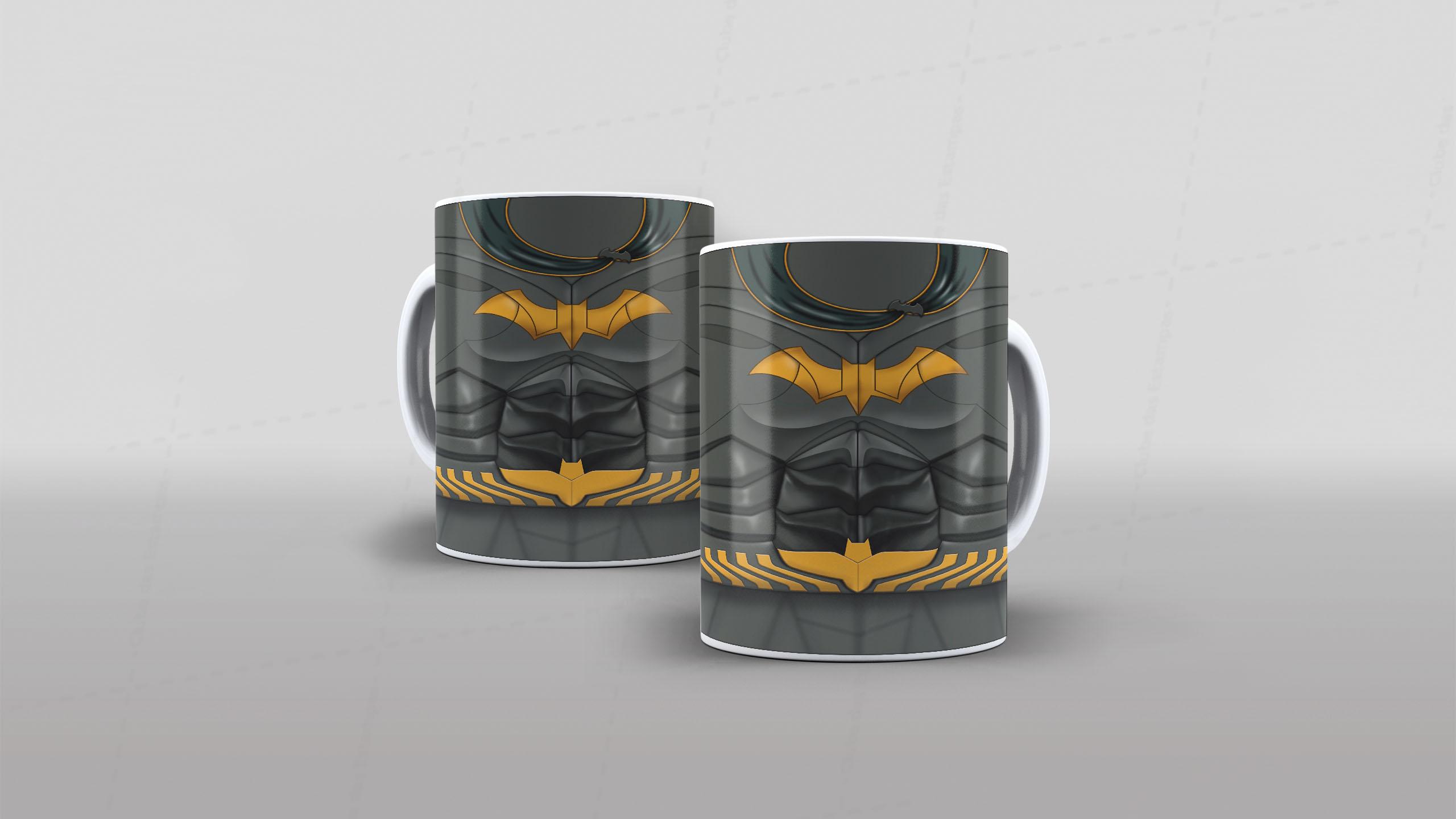 Arte caneca camiseta corpo roupa herois DC batman-6533