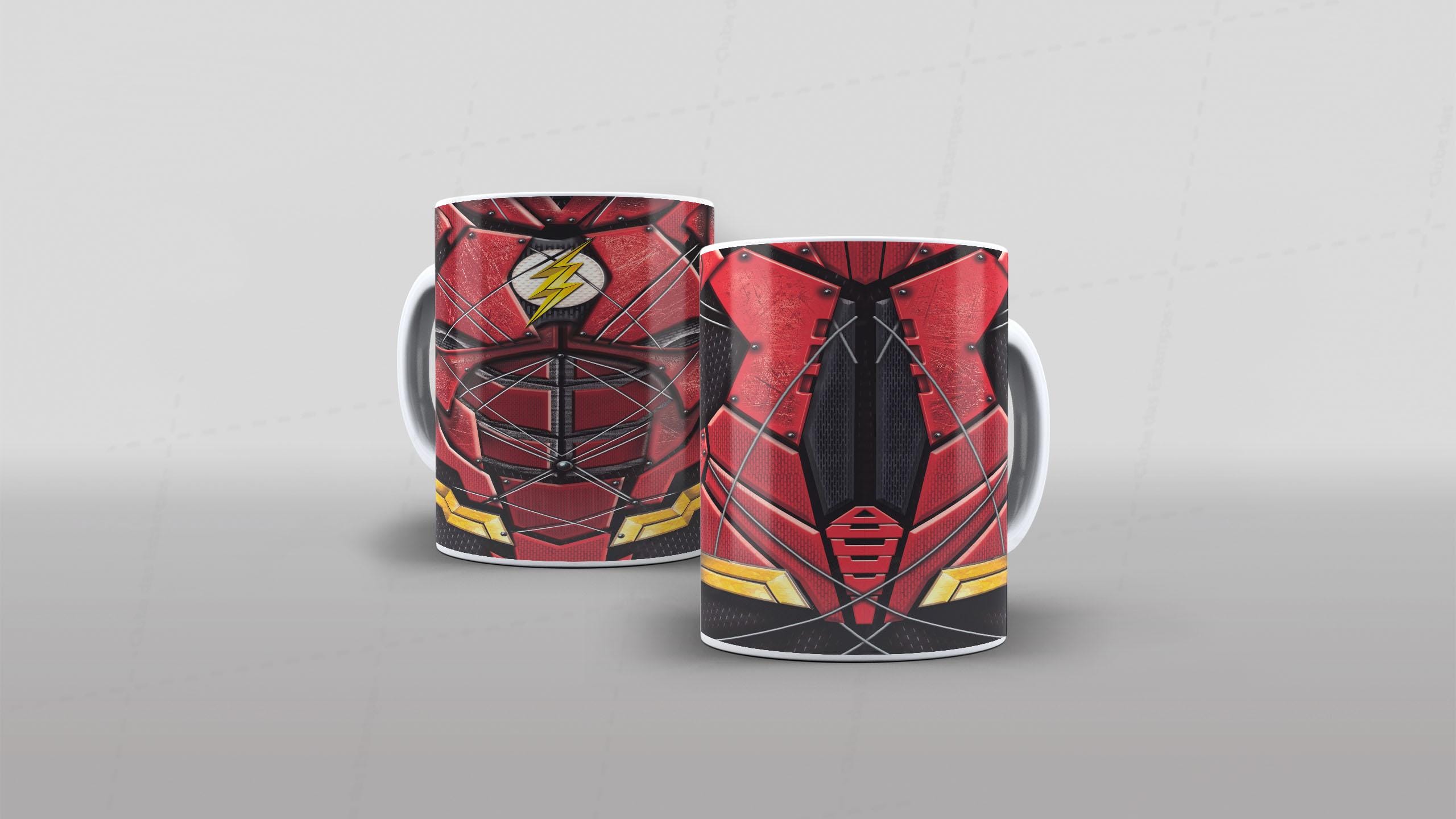 Arte caneca camiseta corpo roupa herois DC flash 7-6550