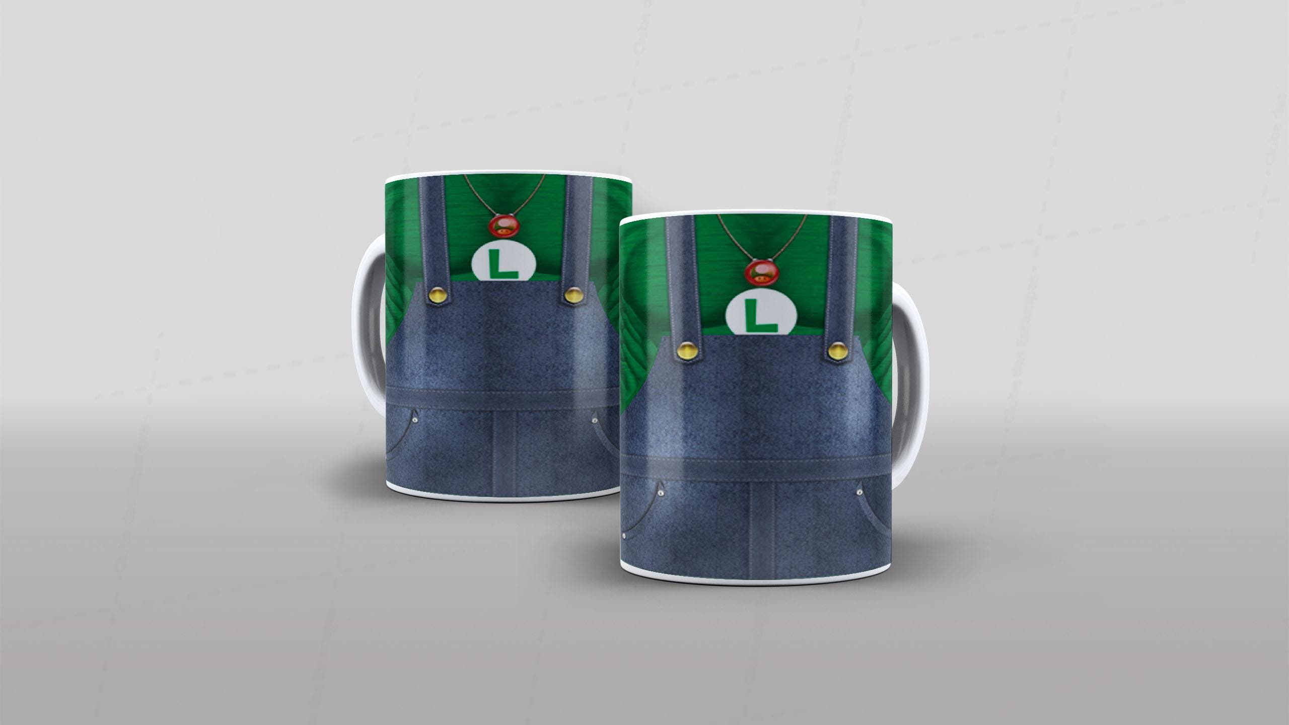 Arte caneca camiseta roupa corpo LUIGI 2-6751