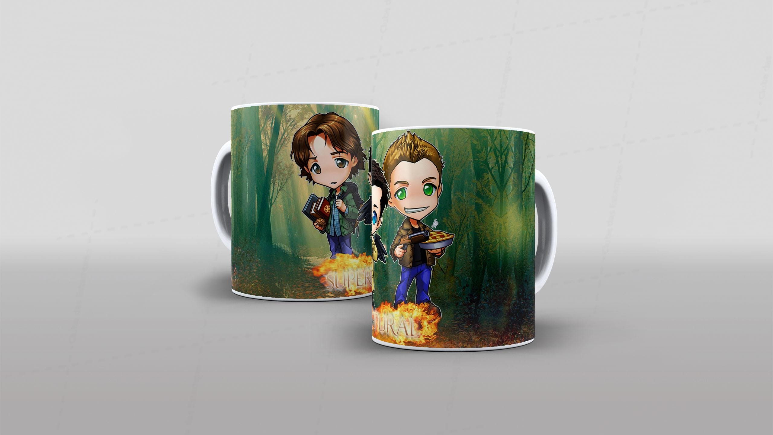 Arte SUPERNATURAL (22) pra caneca-7078