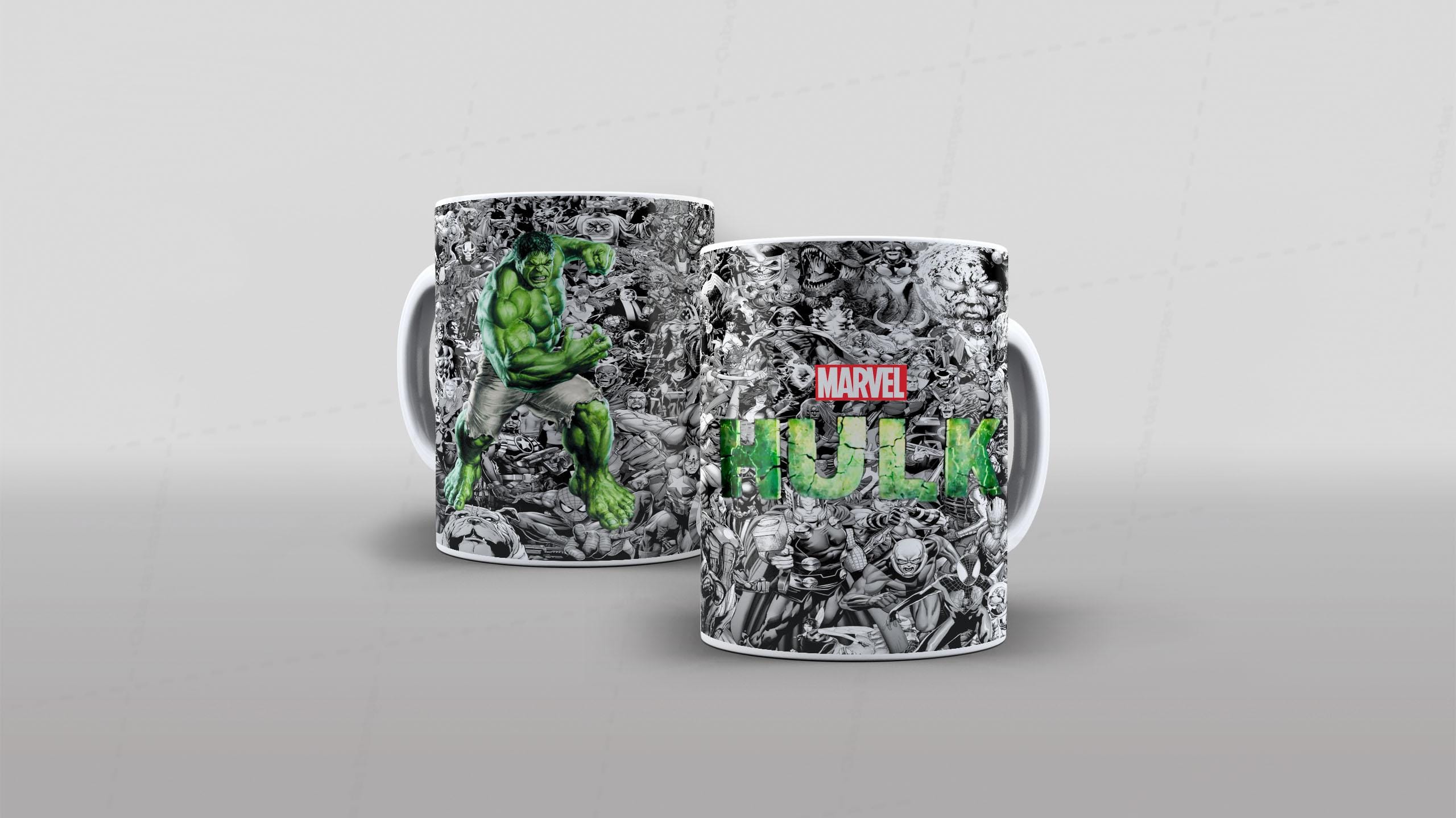 Arte Hulk herois - para sublimaçao de canecas-7129