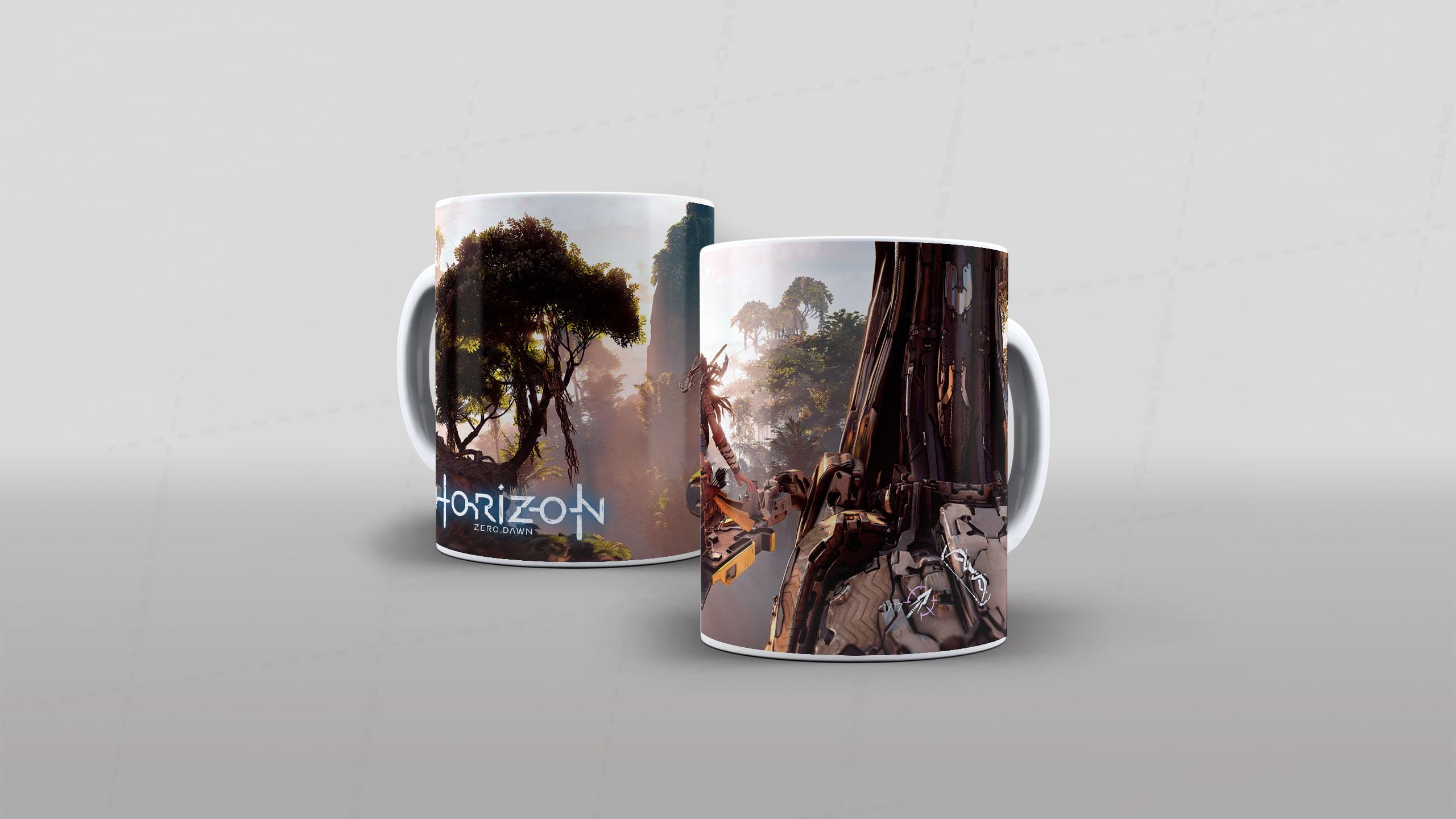 Arte horizon zero dawn tema video-game (8-7402