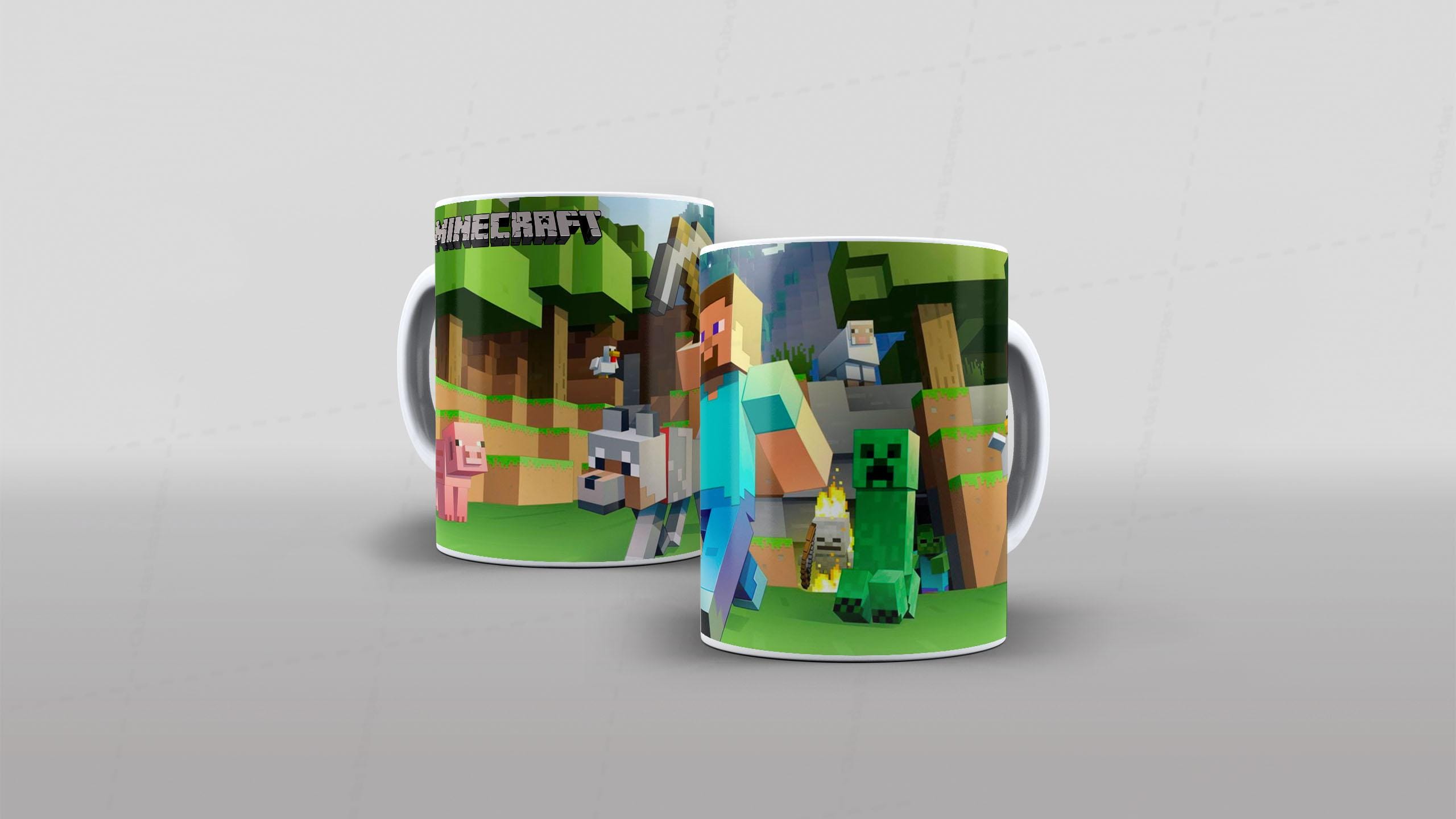Arte Minecraft tema video-game (7-7552