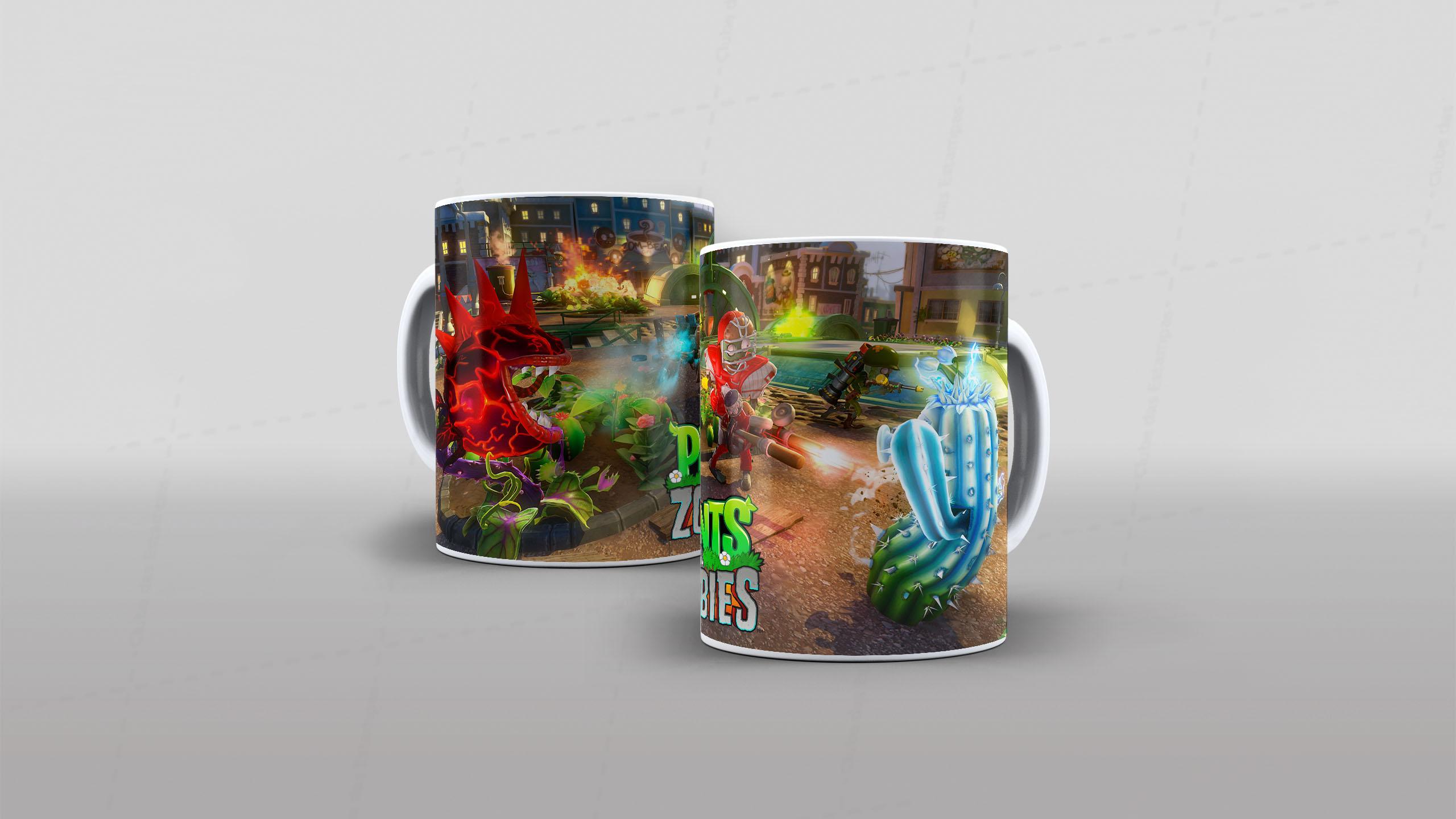 Arte Planta vs Zumbi tema video-game (5-7614