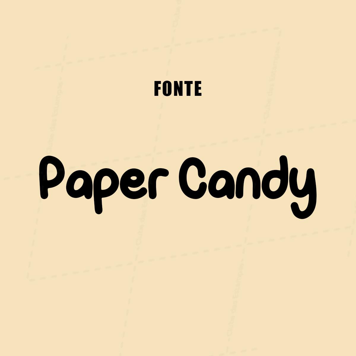 Fonte PaperCandy Regular-7922