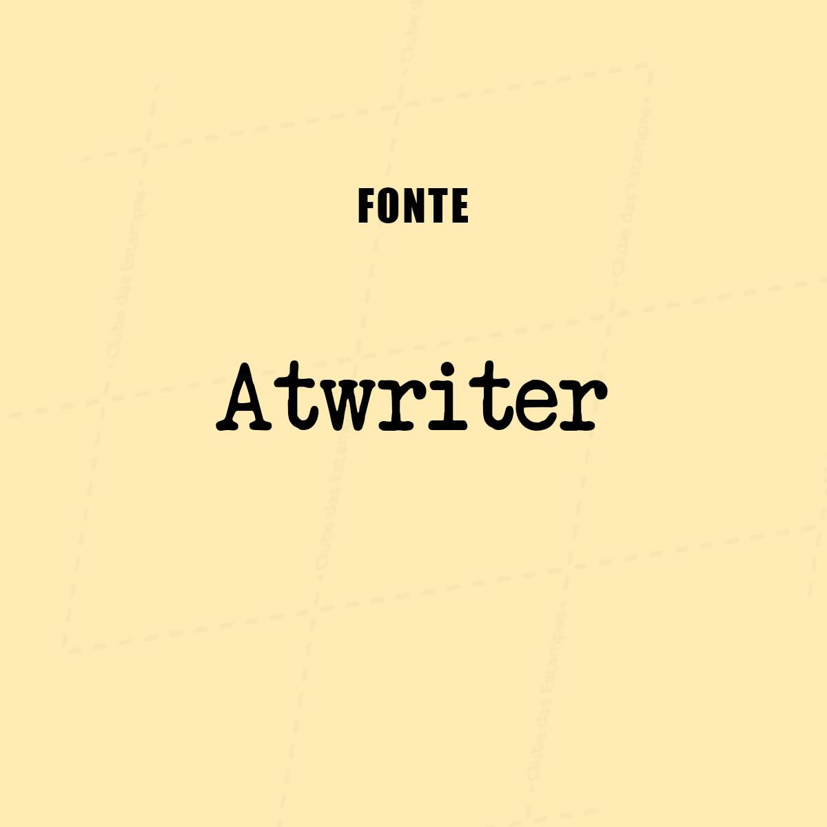 Fonte Atwriter-7942