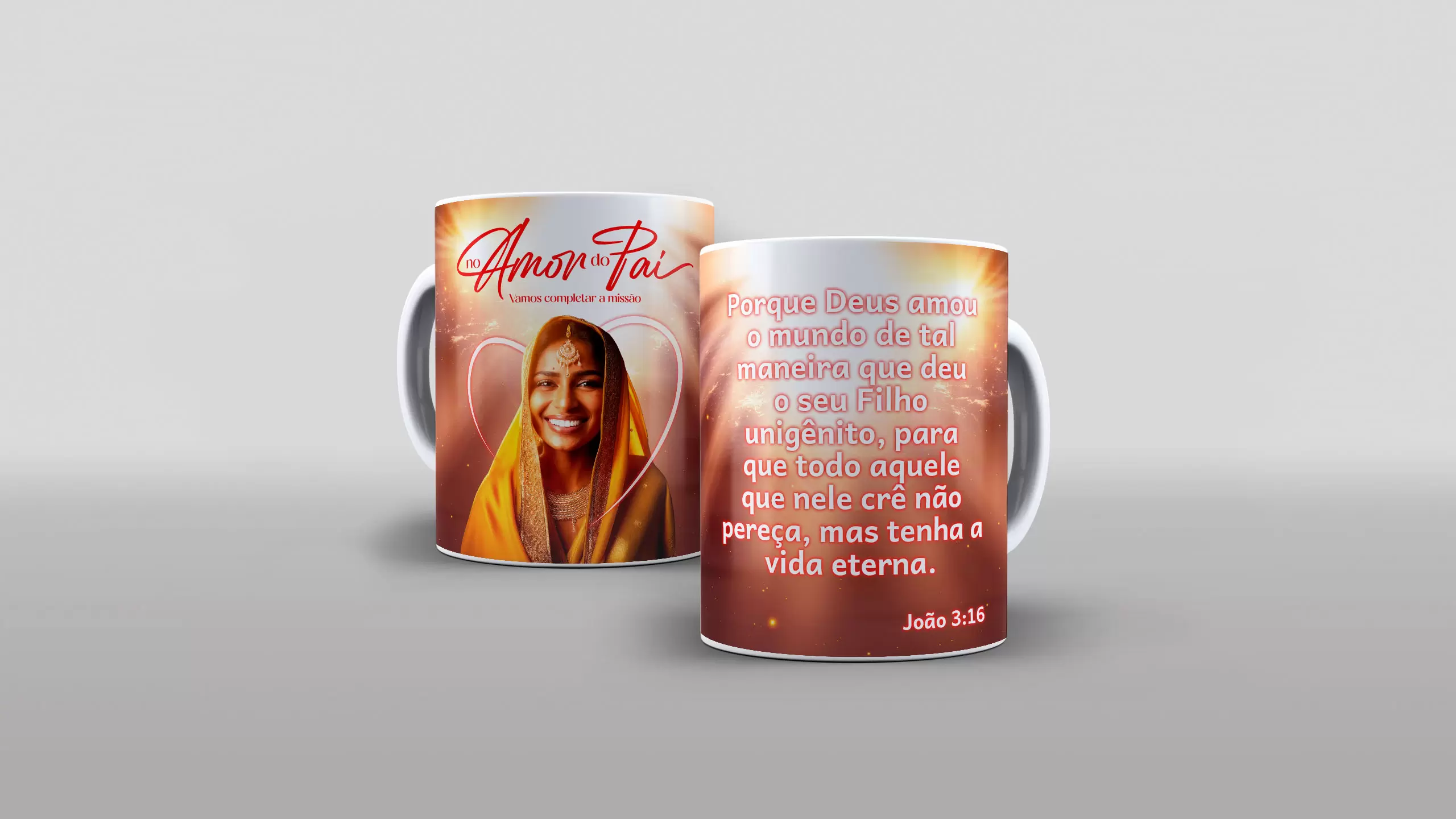 Arte No amor do Pai - Vamos completar a missão - Igreja Batistas pra caneca