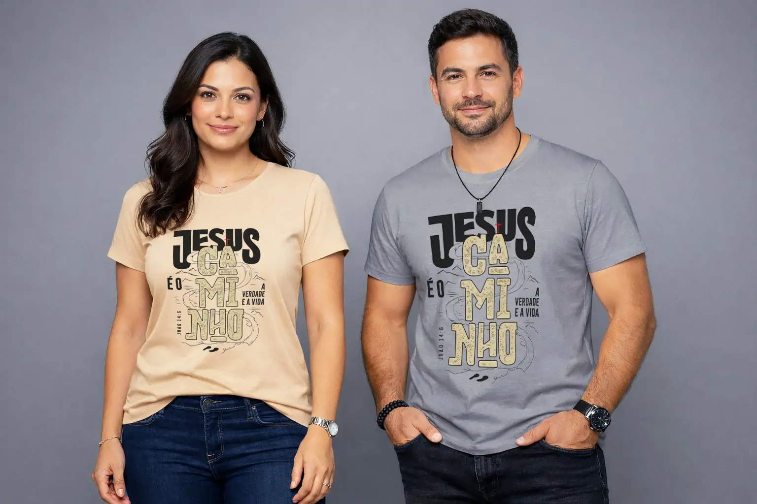 Arte Jesus é o caminho a verdade e a vida para camiseta