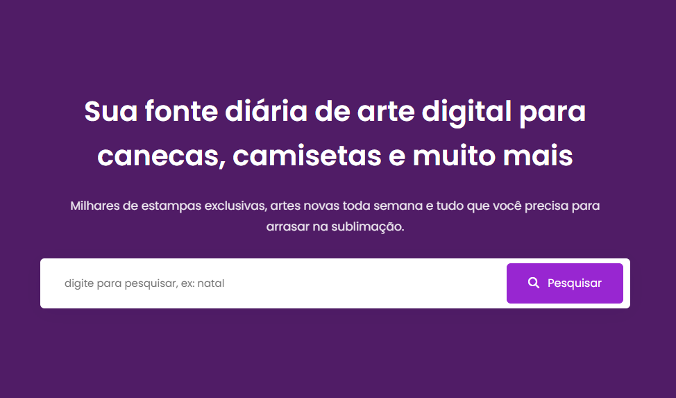 Parte 1 do site do clube das estampas